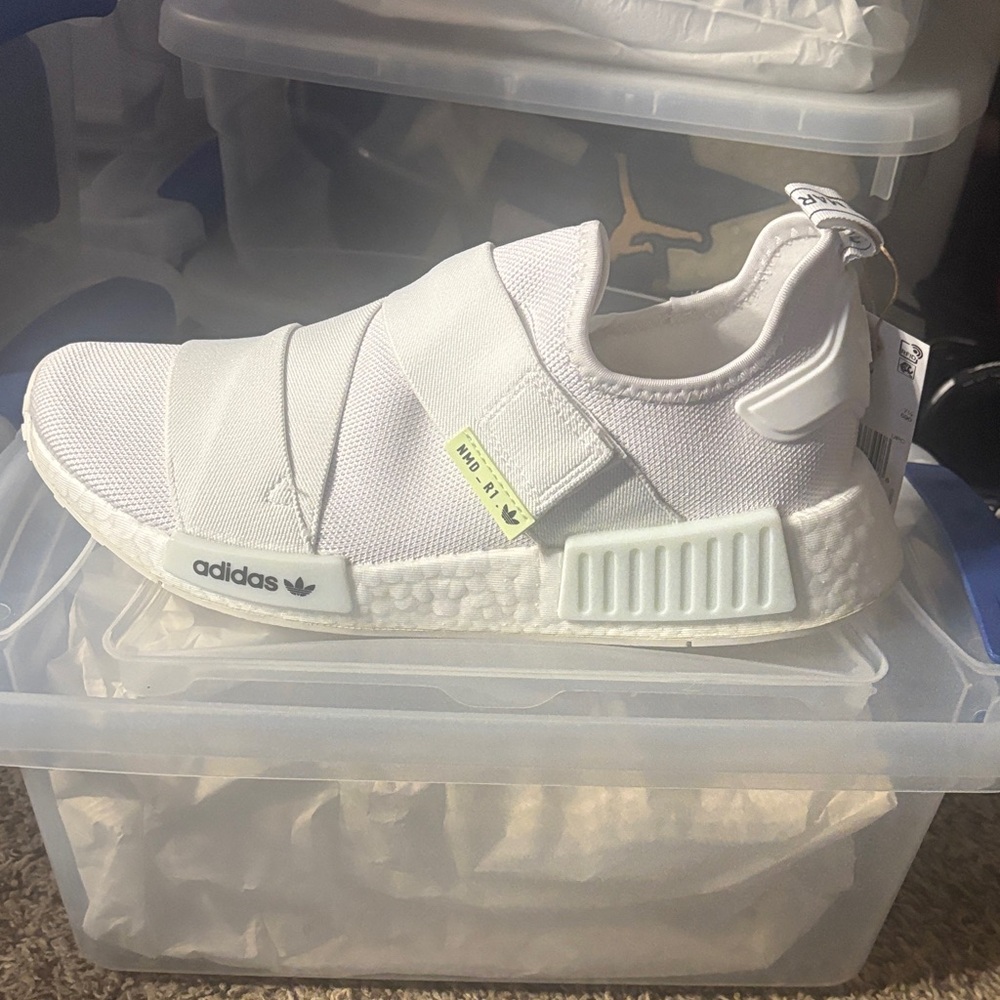 Adidas White Slip-On Sneakers